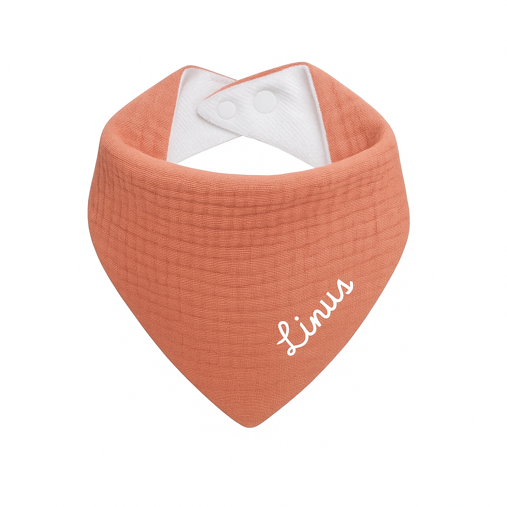 Personalisiertes Baby-Lätzchen (100% Baumwolle)