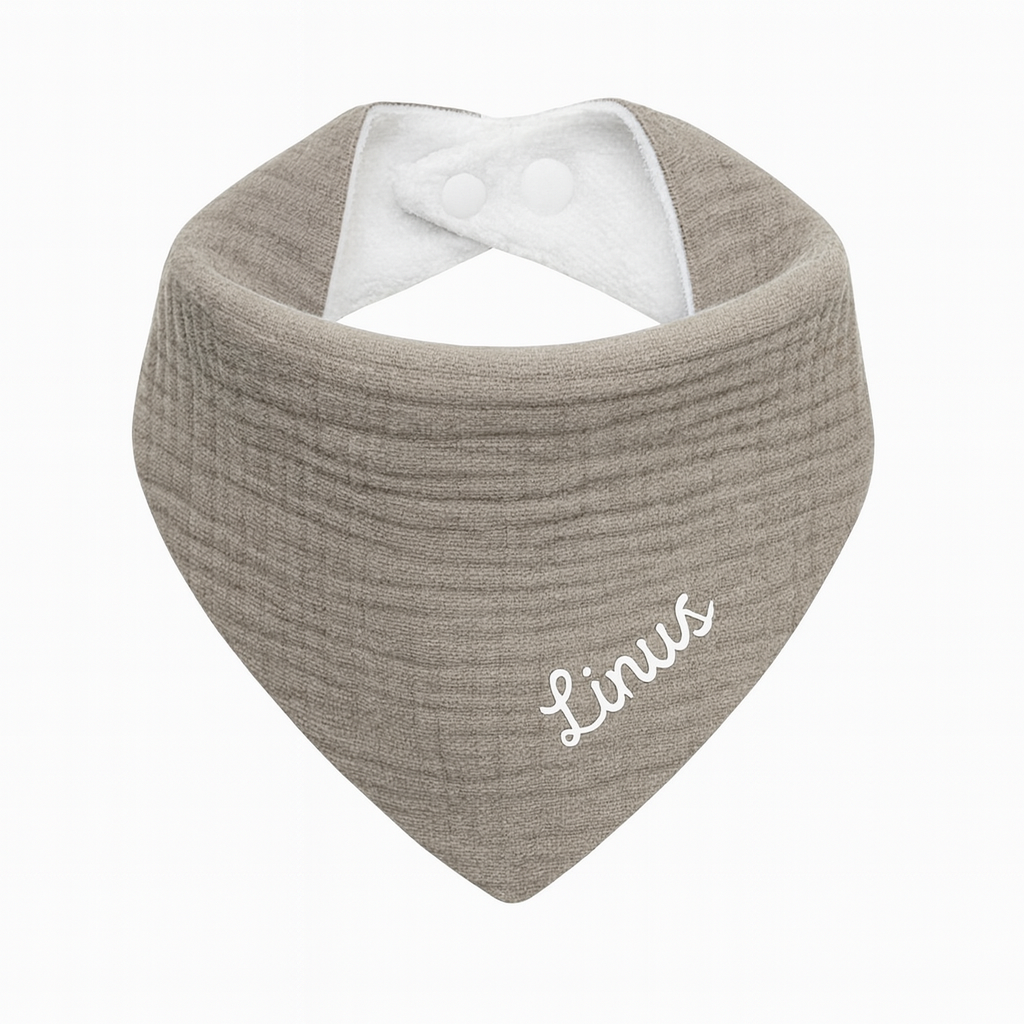 Personalisiertes Baby-Lätzchen (100% Baumwolle)