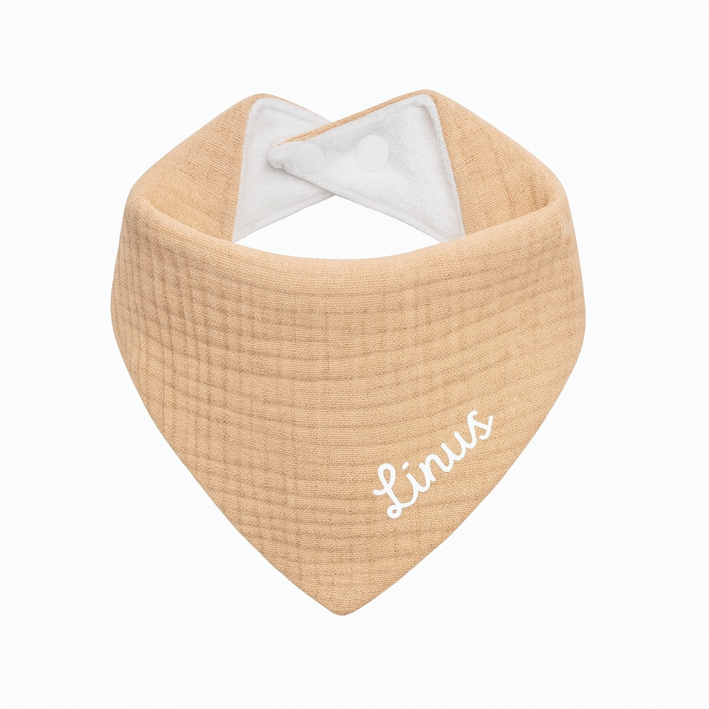 Personalisiertes Baby-Lätzchen (100% Baumwolle)