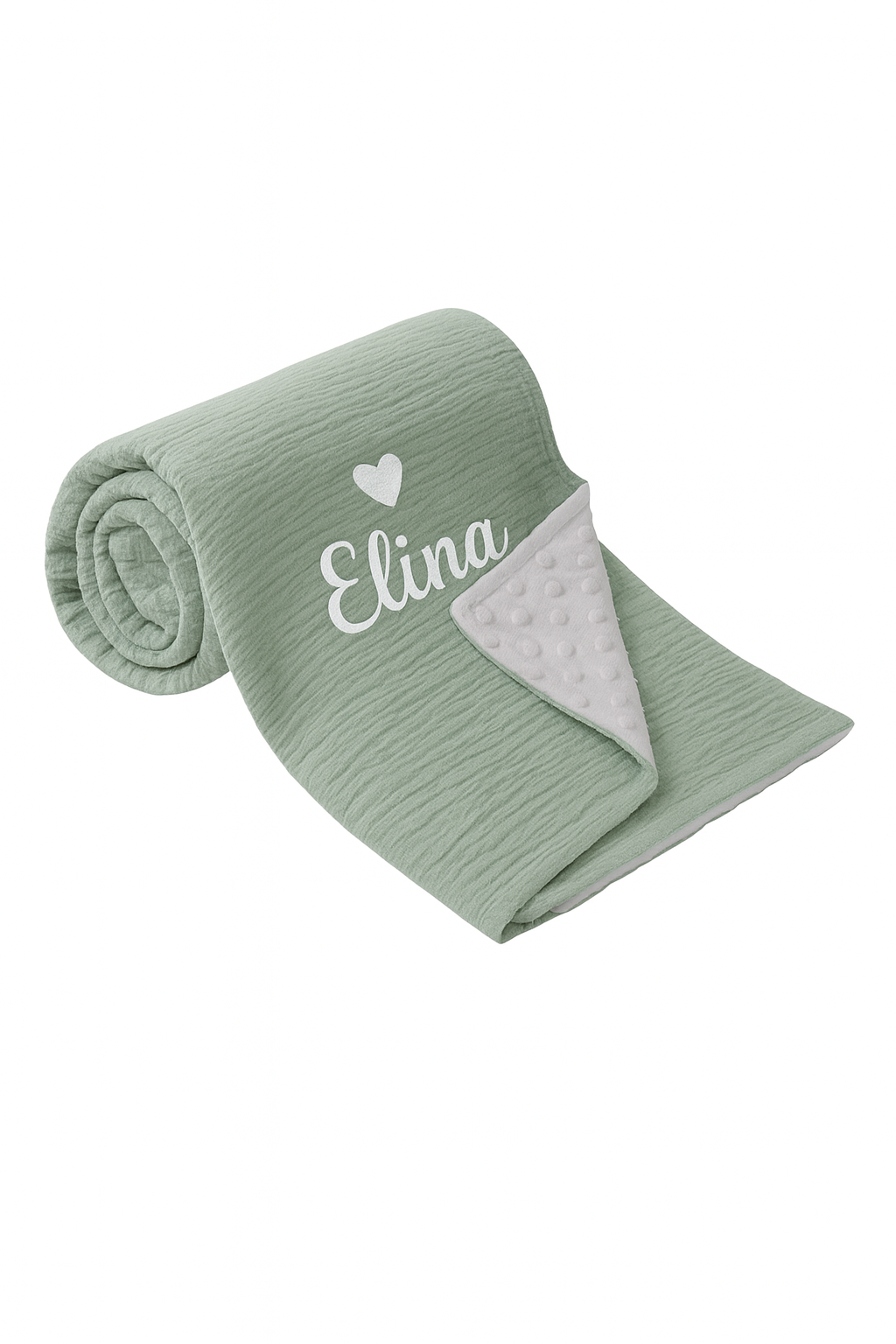 Personalisierte Kuscheldecke (100% Baumwolle)