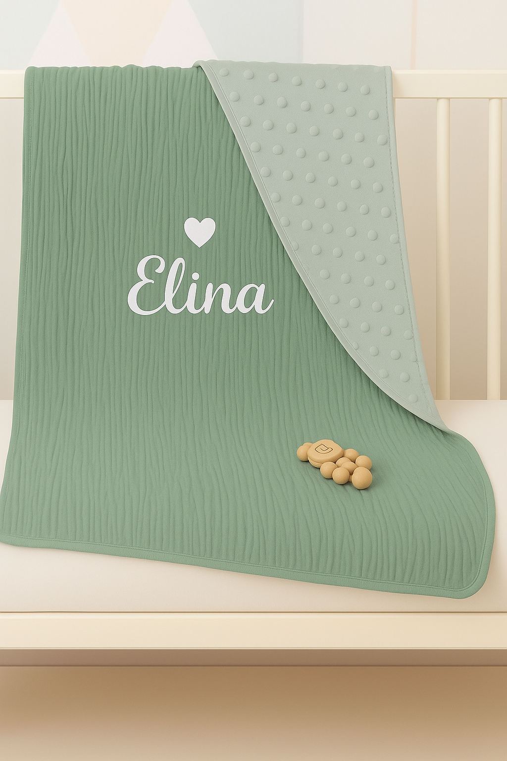 Personalisierte Kuscheldecke (100% Baumwolle)