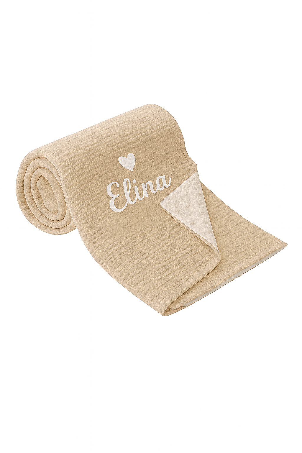 Personalisierte Kuscheldecke (100% Baumwolle)