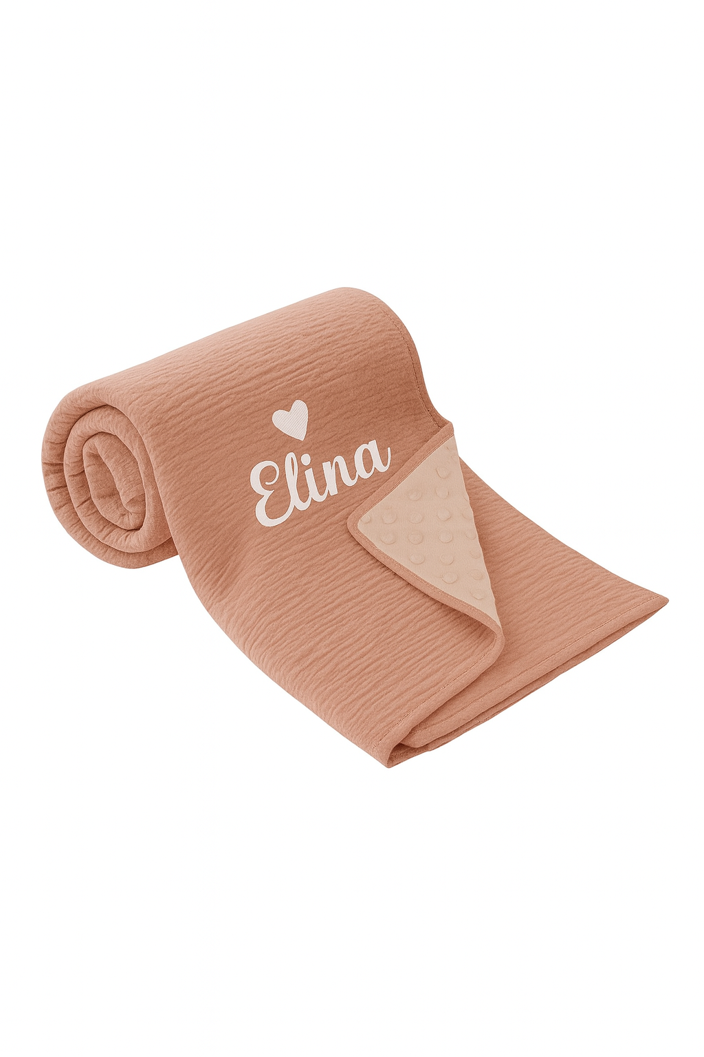 Personalisierte Kuscheldecke (100% Baumwolle)